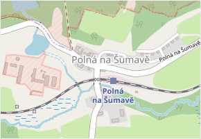 Polná na Šumavě v obci Polná na Šumavě - mapa části obce