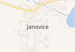 Janovice v obci Polná - mapa části obce