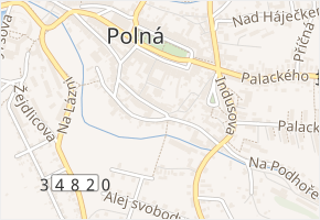 Komenského v obci Polná - mapa ulice