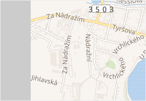 Za Nádražím v obci Polná - mapa ulice