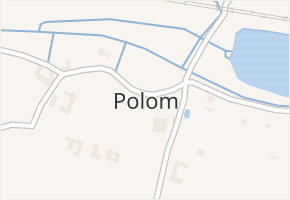Polom v obci Polom - mapa části obce
