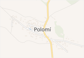 Polomí v obci Polomí - mapa části obce