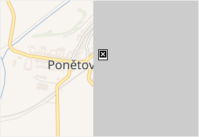 Dědina v obci Ponětovice - mapa ulice