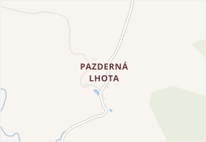 Pazderná Lhota v obci Popovice - mapa části obce