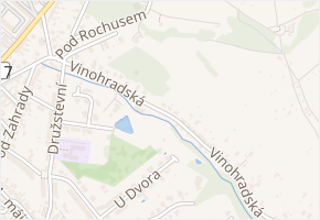 Vinohradská v obci Popovice - mapa ulice
