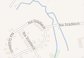 Na Stádlech v obci Popovičky - mapa ulice