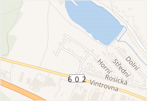 Nad Rybníkem v obci Popůvky - mapa ulice