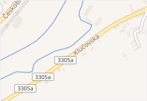 Klučovská v obci Poříčany - mapa ulice