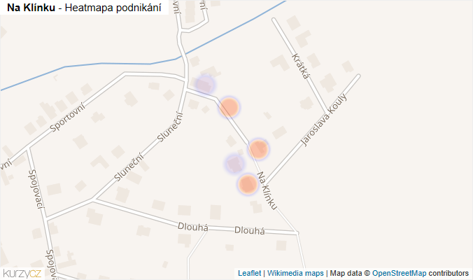 Mapa Na Klínku - Firmy v ulici.