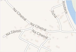 Na Cihelně v obci Poříčí nad Sázavou - mapa ulice
