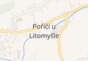 Poříčí u Litomyšle v obci Poříčí u Litomyšle - mapa části obce