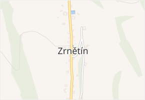 Zrnětín v obci Poříčí u Litomyšle - mapa části obce