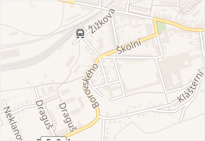 Komenského v obci Postoloprty - mapa ulice