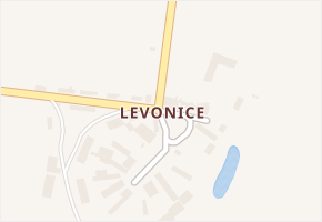 Levonice v obci Postoloprty - mapa části obce