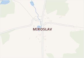 Miroslav v obci Postupice - mapa části obce