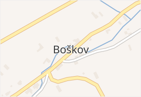Boškov v obci Potštát - mapa části obce