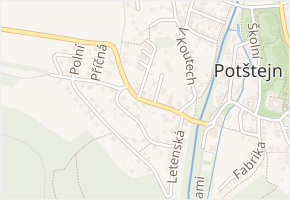 Doudlebská v obci Potštejn - mapa ulice