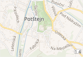 Jarníkova v obci Potštejn - mapa ulice