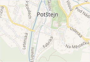 K Bělisku v obci Potštejn - mapa ulice