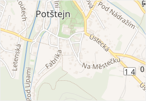 Kaštanová v obci Potštejn - mapa ulice
