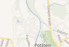 Krátká v obci Potštejn - mapa ulice