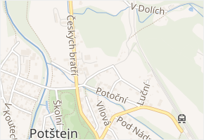 Na Farářství v obci Potštejn - mapa ulice