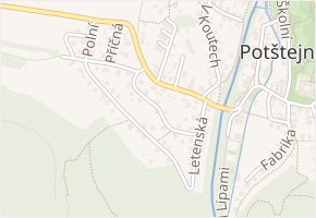 Pod Kapradí v obci Potštejn - mapa ulice