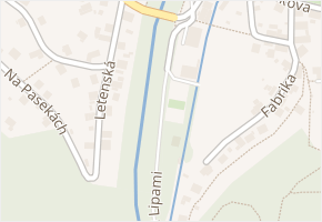 Pod Lipami v obci Potštejn - mapa ulice