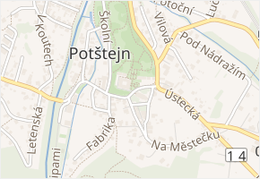 Pod Třešňovkou v obci Potštejn - mapa ulice
