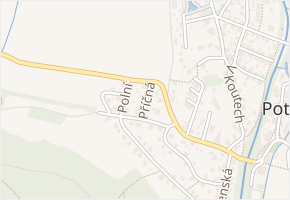 Příčná v obci Potštejn - mapa ulice