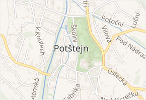 Školní v obci Potštejn - mapa ulice