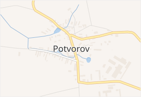 Potvorov v obci Potvorov - mapa části obce
