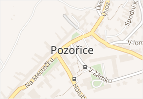 Pozořice v obci Pozořice - mapa části obce