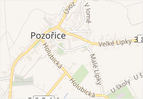 V Zámku v obci Pozořice - mapa ulice