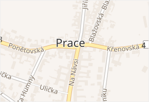 Spojovací v obci Prace - mapa ulice