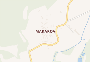 Makarov v obci Pracejovice - mapa části obce