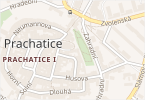 Děkanská v obci Prachatice - mapa ulice