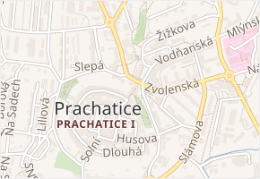 Dolní brána v obci Prachatice - mapa ulice