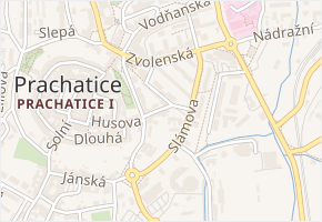 Družstevní v obci Prachatice - mapa ulice