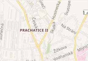 Husinecká v obci Prachatice - mapa ulice