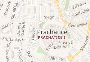 Klášterní v obci Prachatice - mapa ulice