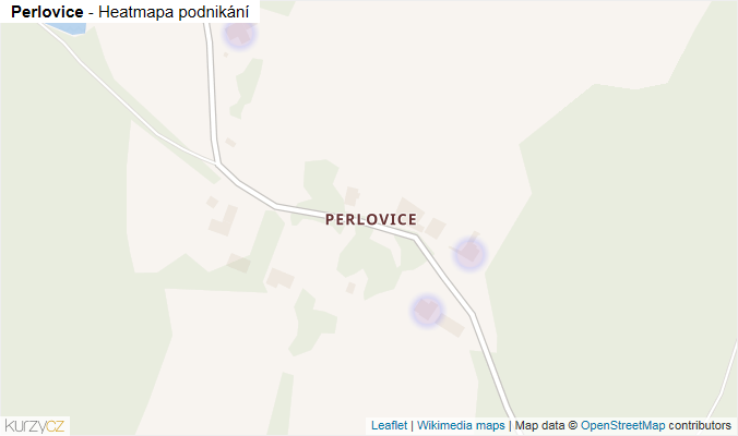 Mapa Perlovice - Firmy v části obce.