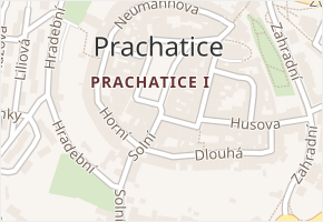 Poštovní v obci Prachatice - mapa ulice
