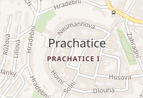 Prachatice I v obci Prachatice - mapa části obce
