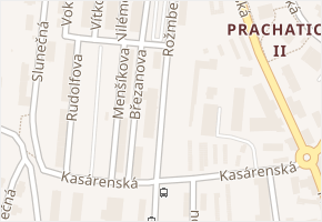 Rožmberská v obci Prachatice - mapa ulice