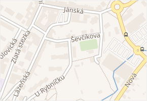 Ševčíkova v obci Prachatice - mapa ulice