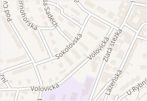 Sokolovská v obci Prachatice - mapa ulice