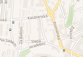 Starokasárenská v obci Prachatice - mapa ulice