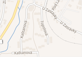 Topolová v obci Prachatice - mapa ulice