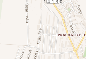 Vokova v obci Prachatice - mapa ulice
